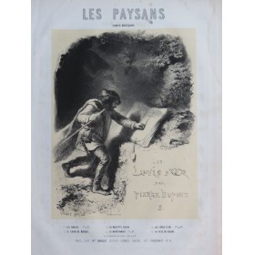 PARIZOT Victor Les Paysans No 5 Les Louis d'Or Chant Piano ca1850