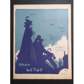 LEDUC Paul Clair de Lune Piano 1901