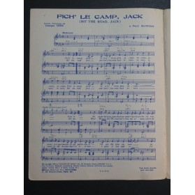 MAYFIELD Percy Fich' le Camp Jack Hit the Road Jack Chant Piano 1961