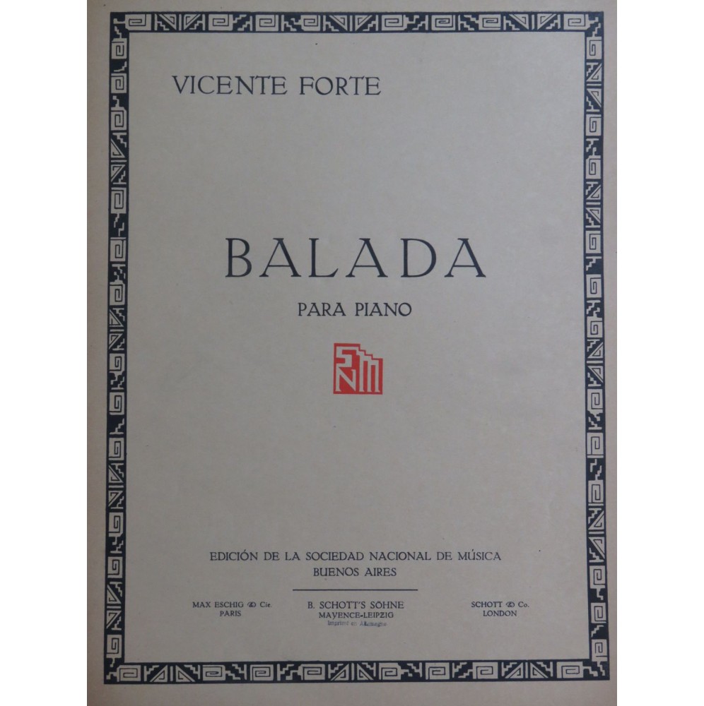 FORTE Vicente Balada Piano