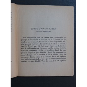 HONEGGER Arthur Jeanne d'Arc au Bucher Paul Claudel Livret 1951