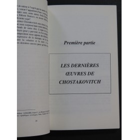 TOSSER Grégoire Les dernières Oeuvres de Dimitri Chostakovitch 2000
