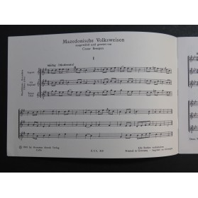 BRESGEN Cesar Mazedonische Volksweisen Flûte à bec 1965