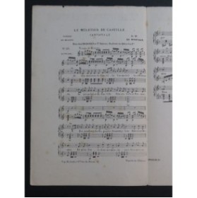 DE MONTOUR Henri Le Muletier de Castille Chant Guitare ca1880