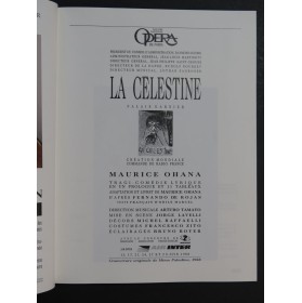 OHANA Maurice La Célestine Programme Opéra Paris 1988