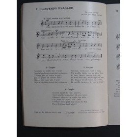 BOUCHOR Maurice Vieilles Chansons d'Alsace Rajeunies Chant 1920