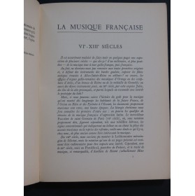 La Musique Française du Moyen âge à la Révolution 1934