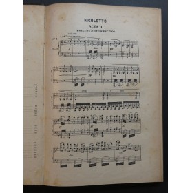 VERDI Giuseppe Rigoletto Opéra Chant Piano ca1890