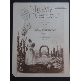 FIRESTONE Idabelle In My Garden Chant Piano 1933