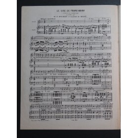KELM Joseph Le Sire de Franc-Boisy Chant Piano ca1850