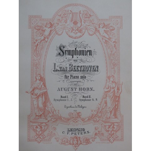 BEETHOVEN Symphonies No 1 à 9 Piano solo XIXe