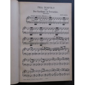 AUBER D. F. E. Fra Diavolo oder Das Gasthaus in Terracina Opéra Chant Piano