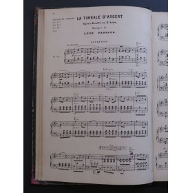 VASSEUR Léon La Timbale d'Argent Opéra Piano Chant ca1873