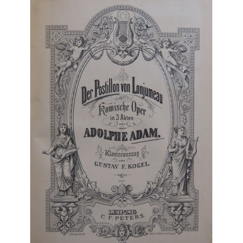 ADAM Adolphe Der Postillon von Lonjumeau Opéra Chant Piano