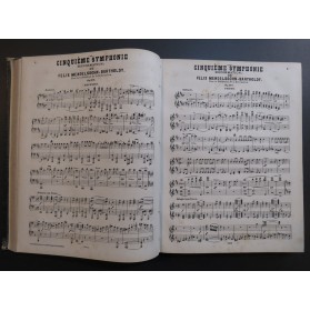 MENDELSSOHN HAYDN Symphonies Piano 4 mains ca1880