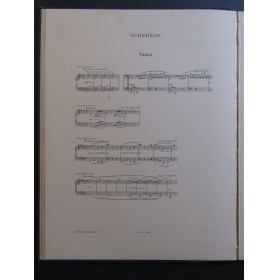 CHOPIN Frédéric Scherzos Alfred Cortot Piano 1933