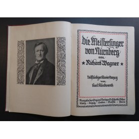 WAGNER Richard Die Meistersinger von Nürnberg Piano Chant Opéra