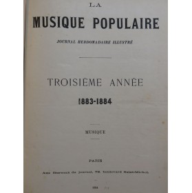 La Musique Populaire Musique Piano ou Chant Piano 1884