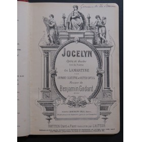 GODARD Benjamin Jocelyn Opéra Chant Piano ca1890