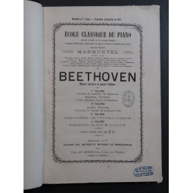 BEETHOVEN Oeuvres Choisies Volume No 4 Sonates difficiles Piano ca1870