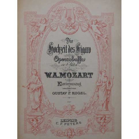 MOZART W. A. Die Hochzeit des Figaro Opéra Chant Piano