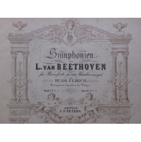 BEETHOVEN Symphonies Symphonien 6 à 9 Piano 4 mains XIXe