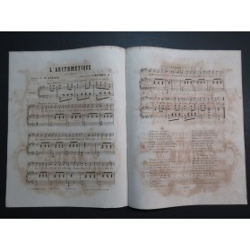 MENDES J. L'Arithmétique Chant Piano ca1850