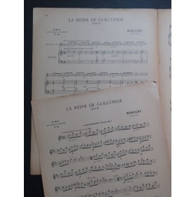 MONSIGNY P. A. La Reine de Golconde Gavotte Piano Saxophone 1937