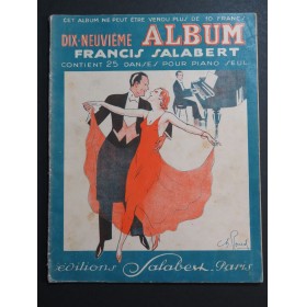 19e Album Salabert 25 Succès Piano 1936