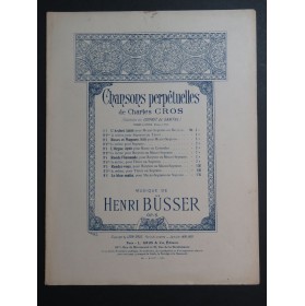BÜSSER Henri Roses et Muguets Chant Piano 1899
