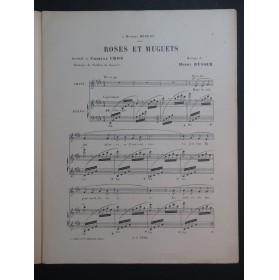 BÜSSER Henri Roses et Muguets Chant Piano 1899