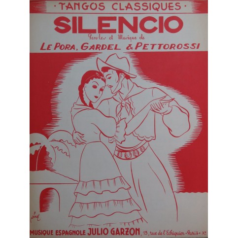 LE PERA GARDEL PETTEROSSI Silencio Chant Piano 1947