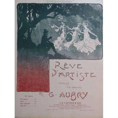 AUBRY Georges Rêve d'Artiste Piano