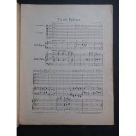 WIDOR Ch. M. Tu es Petrus Chant Orgue 1926