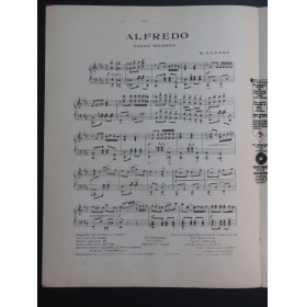 CANARO H. Alfredo Piano 1925