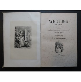 GOETHE Werther Tony Johannot 1845