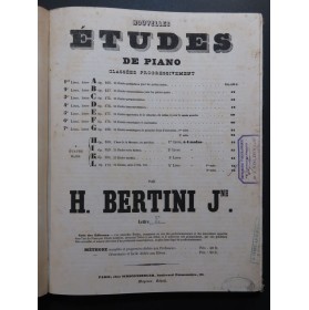 BERTINI Henri Etudes op 177 et 178 Piano ca1850