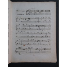 MOZART W. A. Le Mariage de Figaro Ouverture Piano 4 mains ca1825