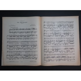 AÏVAZ Elie Si Demain Tango Chant Piano 1927