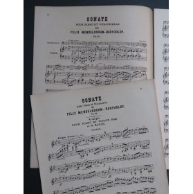 MENDELSSOHN Sonate op 45 Piano Violon