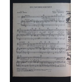WENDLING Pete BERCHMAN Henri Humoreskimo Chant Piano 1928