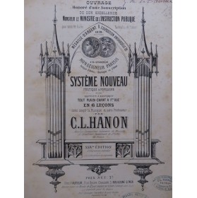 HANON C. L. Système Nouveau pour Accompagner le Plain-Chant ca1880