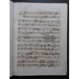 MOZART W. A. Sonates Fantaisies Fugues Thème Piano 4 mains ca1830