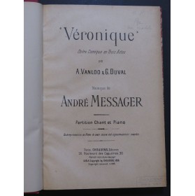 MESSAGER André Véronique Opéra Chant Piano 1930