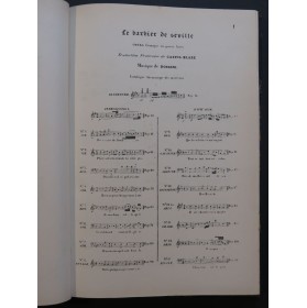 ROSSINI G. Le Barbier de Séville Opéra Chant Piano ca1890