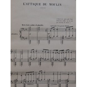 BRUNEAU Alfred L'Attaque du Moulin Opéra Piano Chant 1898