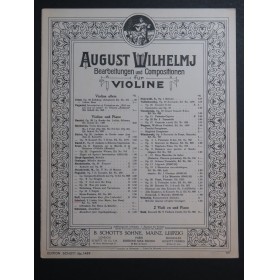 SCHUBERT Franz Ave Maria Am Meer Piano Violon 1909