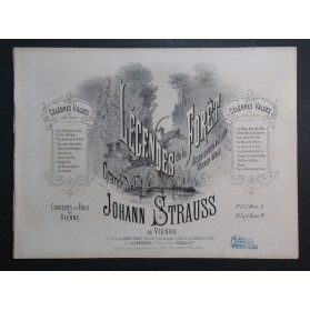 STRAUSS Johann Légendes de la Forêt Piano ca1875
