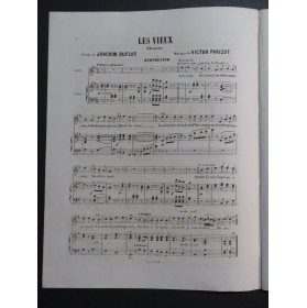 PARIZOT Victor Les Vieux Chant Piano ca1862