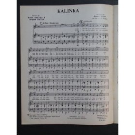 Kalinka André Popp Chant Piano 1961